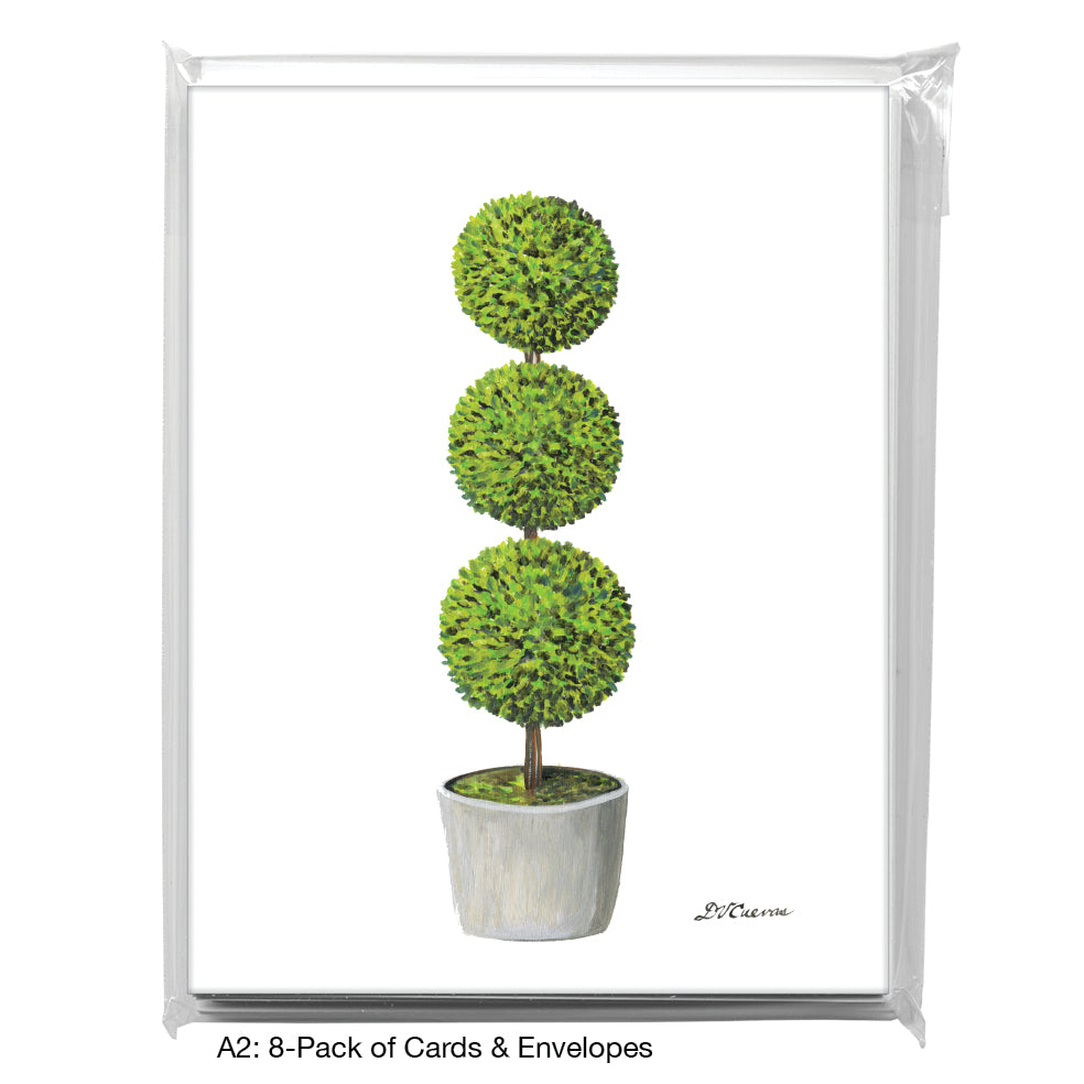Topiary 2 Tiers, Greeting Card (7931)