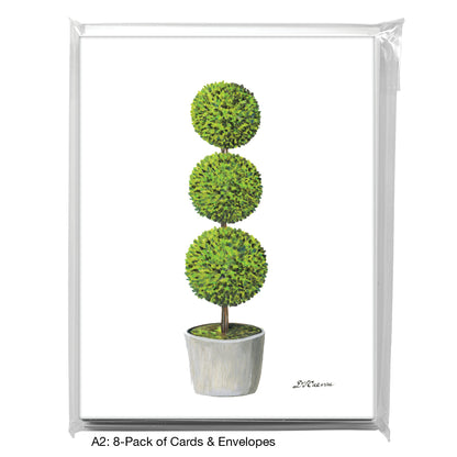 Topiary 2 Tiers, Greeting Card (7931)