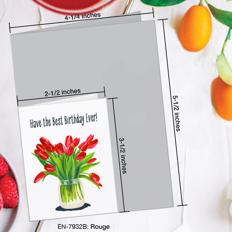 Rouge, Greeting Card (7932B), Enclosure, www.printedcanvas.com