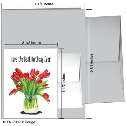 Rouge, Greeting Card (7932B), Enclosure, printedcanvas.com