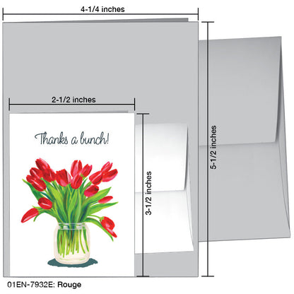 Rouge, Greeting Card (7932E), Enclosure Card, printedcanvas.com