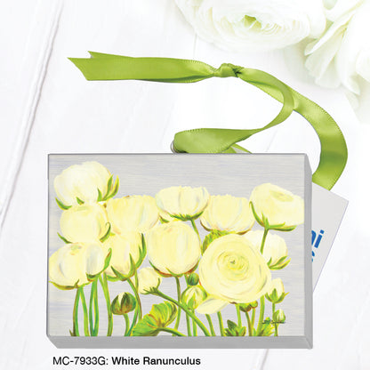 White Ranunculus, Mini Canvas (MC-7933G)