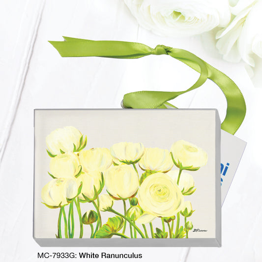 White Ranunculus, Mini Canvas (MC-7933G)