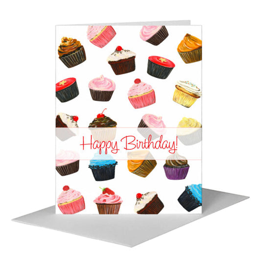 Cupcake Filled, Greeting Card (#7936BA) A2 Card Front, www.printedcanvas.com
