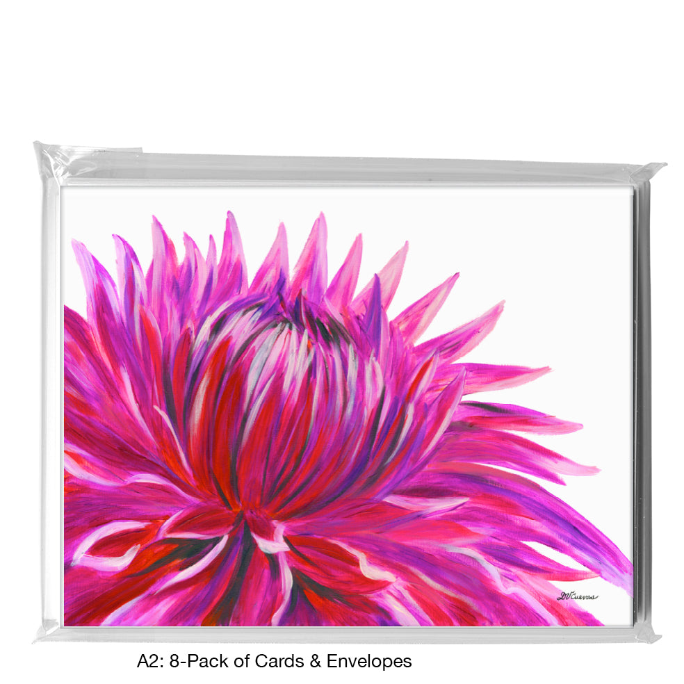 Dahlia Purple Bloom, Greeting Card (7941)