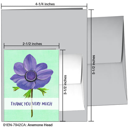 Anemone Head, Greeting Card (7942CA)
