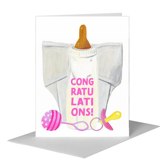 Diaper, Greeting Card (#7946B) A2 Card Front, www.printedcanvas.com