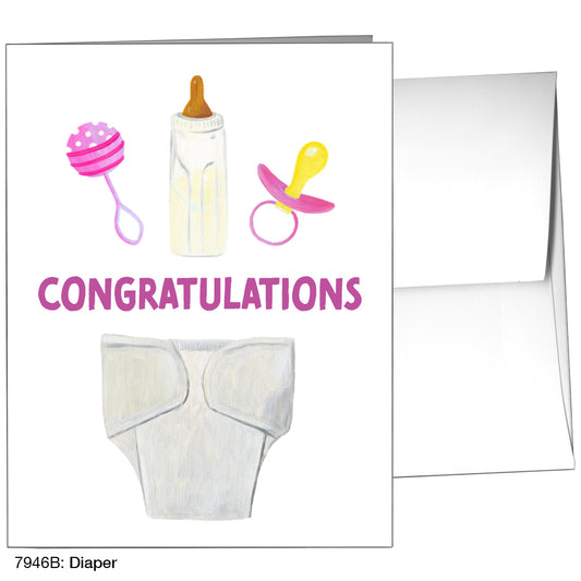 Diaper, Greeting Card (7946B)