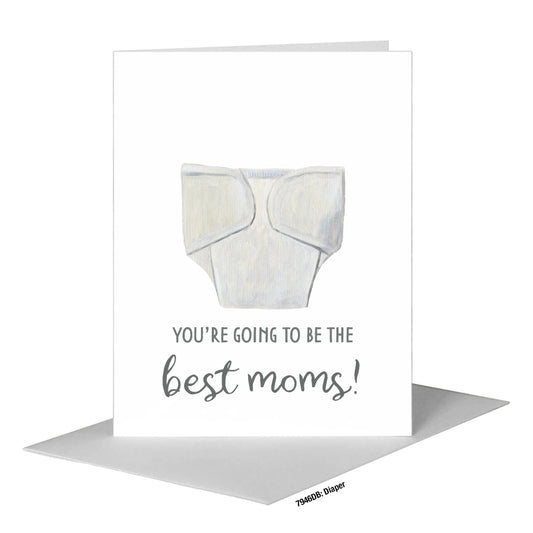 Diaper, Greeting Card (#7946DB), A2 Card Front, www.printedcanvas.com