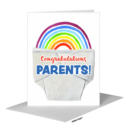 Diaper, Greeting Card (#7946K)