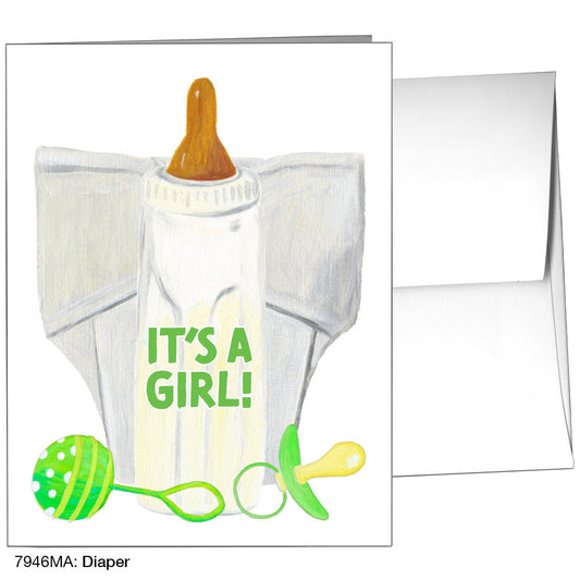 Diaper, Greeting Card (7946MA), A2 Card Front, www.printedcanvas.com