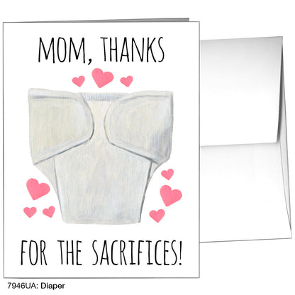 Diaper, Greeting Card (7946UA), A2, printedcanvas.com