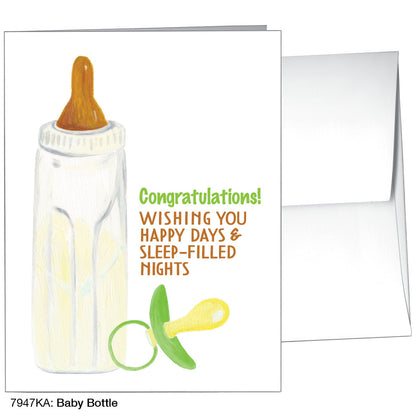 Baby Bottle, Greeting Card (7947KA), A2 Card, www.printedcanvas.com