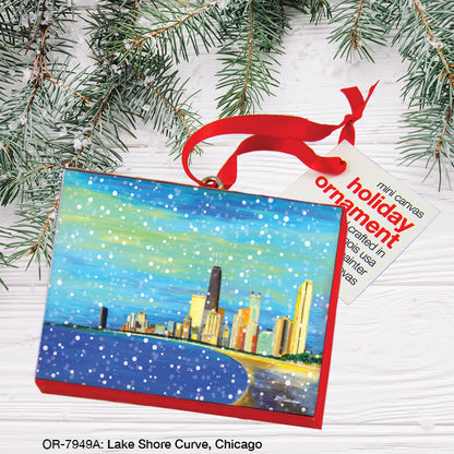 Lake Shore Curve, Chicago, Ornament (OR-7949A), Front, printedcanvas.com