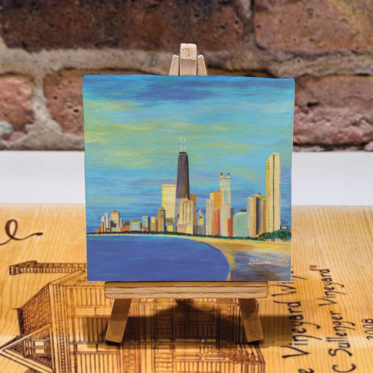 Lake Shore Curve, Chicago, Mini Artwork (MA-7949B)