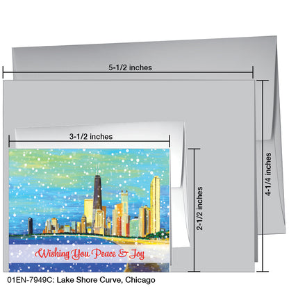 Lake Shore Curve, Chicago, Greeting Card (7949C)