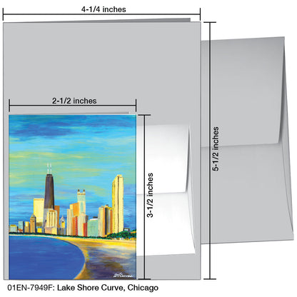 Lake Shore Curve, Chicago, Greeting Card (7949F), Enclosure, printedcanvas.com