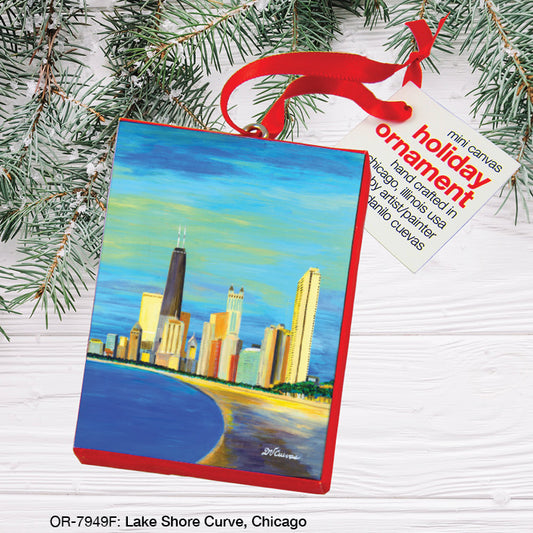 Lake Shore Curve, Chicago, Ornament (OR-7949F), Front, printedcanvas.com