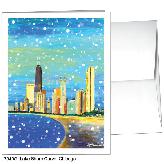 Lake Shore Curve, Chicago, Greeting Card (7949G), A2, printedcanvas.com