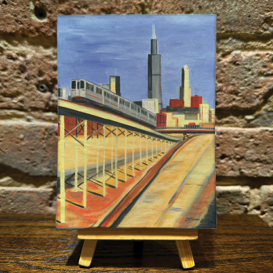 Blue Line 1, Chicago, Mini Artwork (MA-7950A)