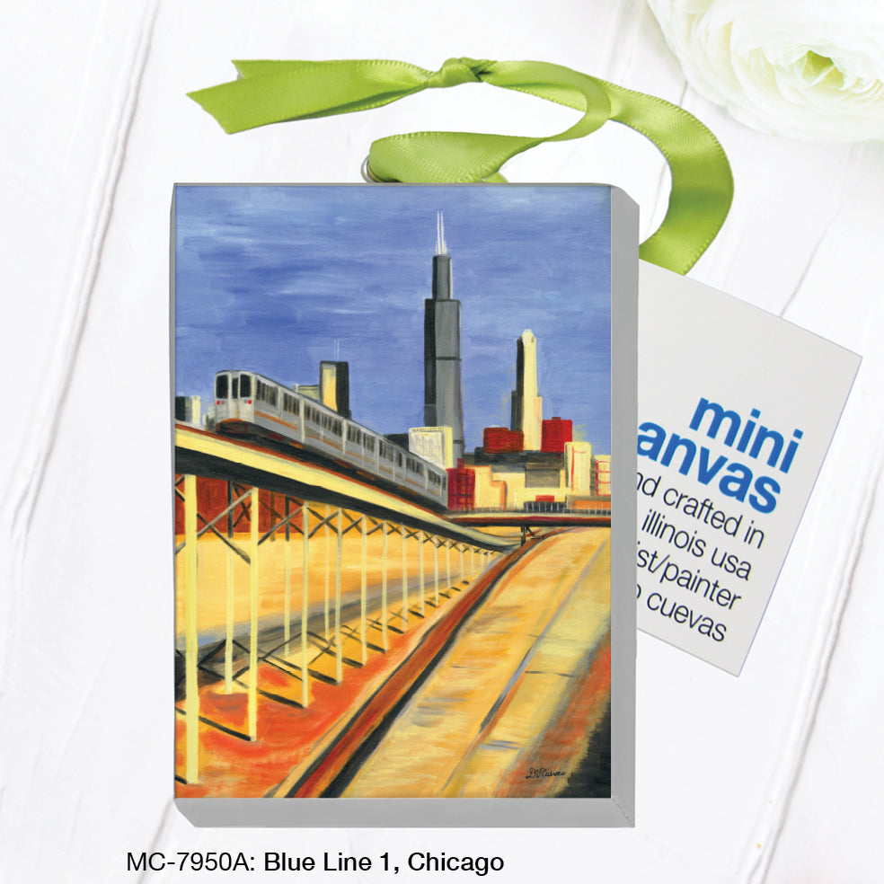 Blue Line 1, Chicago, Mini Canvas (MC-7950A)