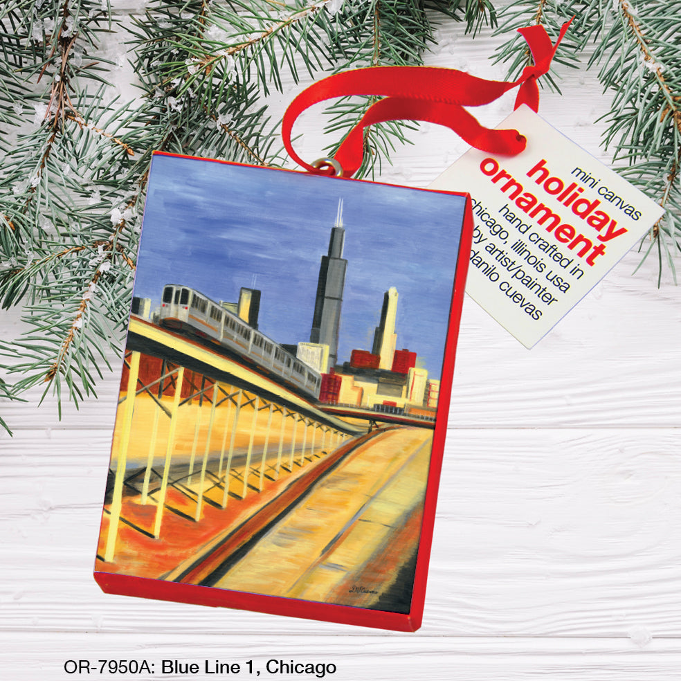 Blue Line 1, Chicago, Ornament (OR-7950A)