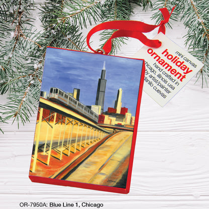 Blue Line 1, Chicago, Ornament (OR-7950A)