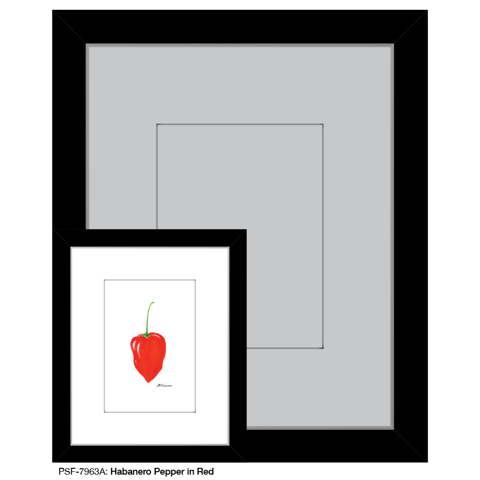 Habanero Pepper in Red, Print (#7963A)