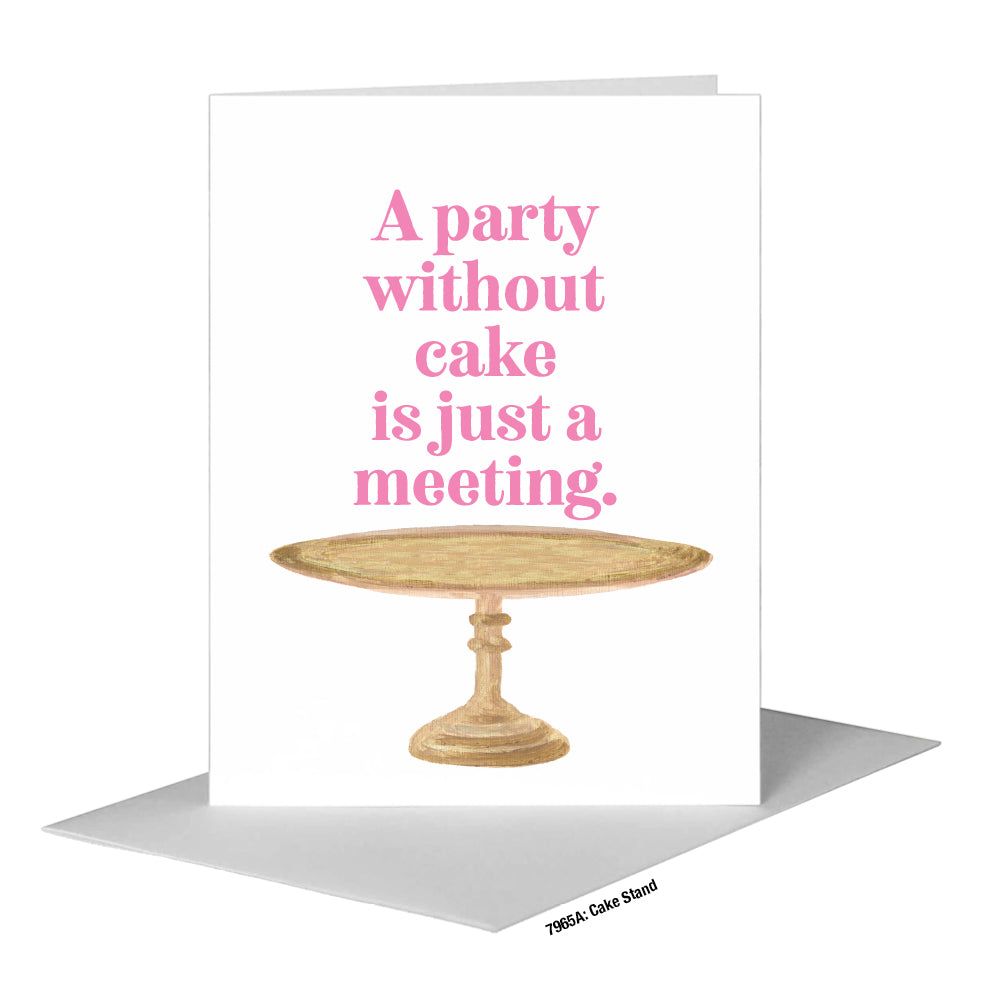 Cake Stand, Greeting Card (#7965A)