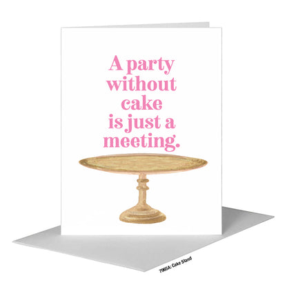 Cake Stand, Greeting Card (#7965A)