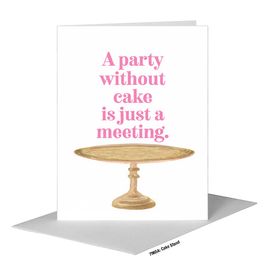 Cake Stand, Greeting Card (#7965A), A2 Card Front, www.printedcanvas.com