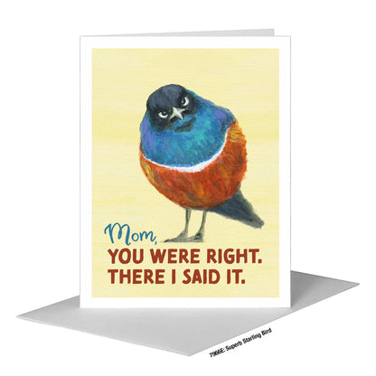 Superb Starling Bird, Greeting Card (#7966E)