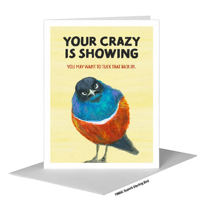 Superb Starling Bird, Greeting Card (#7966G)