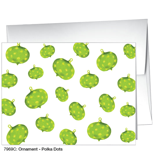 Ornament - Polka Dots, Greeting Card (7969C)