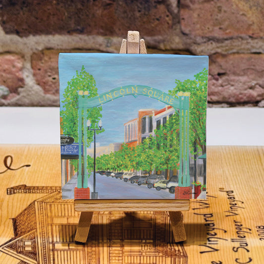 Lincoln Square, Chicago, Mini Artwork (MA-7971B)