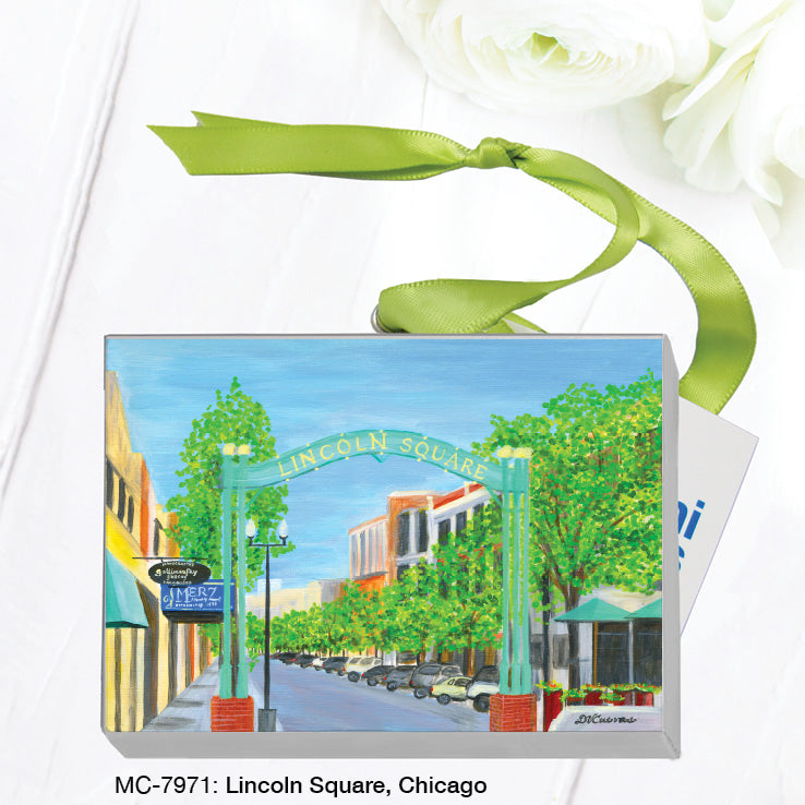 Lincoln Square, Chicago, Mini Canvas (MC-7971), Front, printedcanvas.com