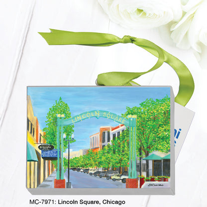 Lincoln Square, Chicago, Mini Canvas (MC-7971), Front, printedcanvas.com