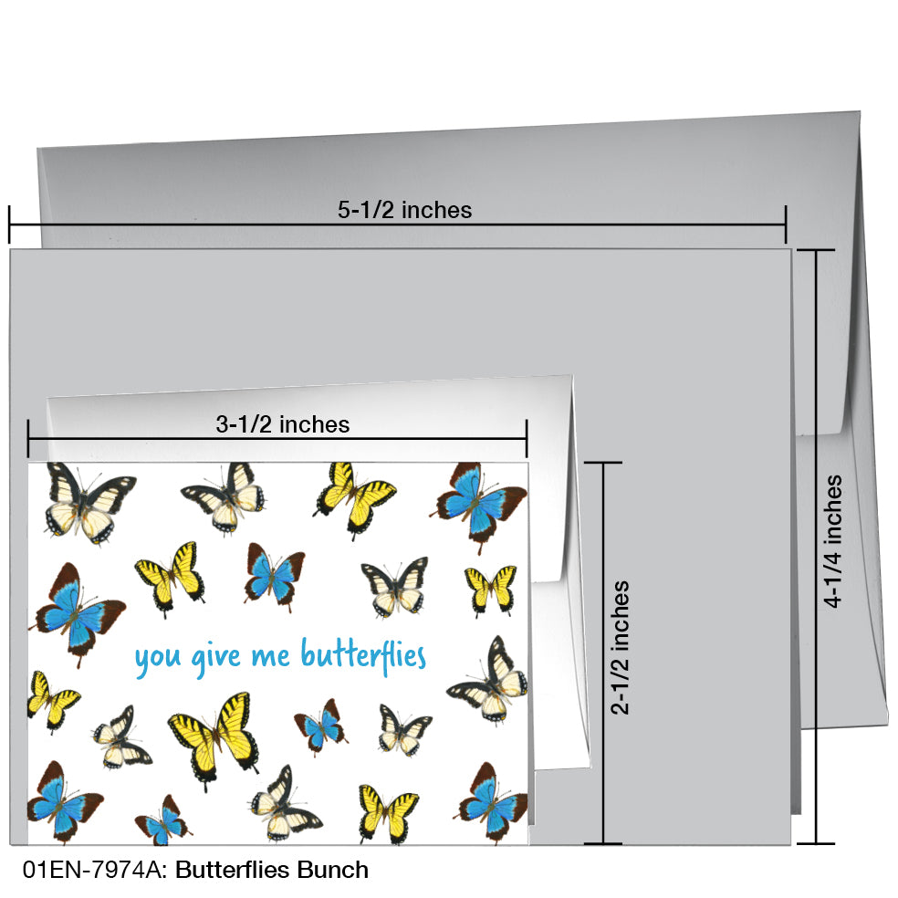 Butterflies Bunch, Greeting Card (7974A)