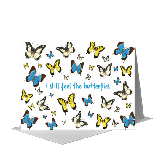 Butterflies Bunch, Greeting Card (#7974D) A2 Card Front, www.printedcanvas.com
