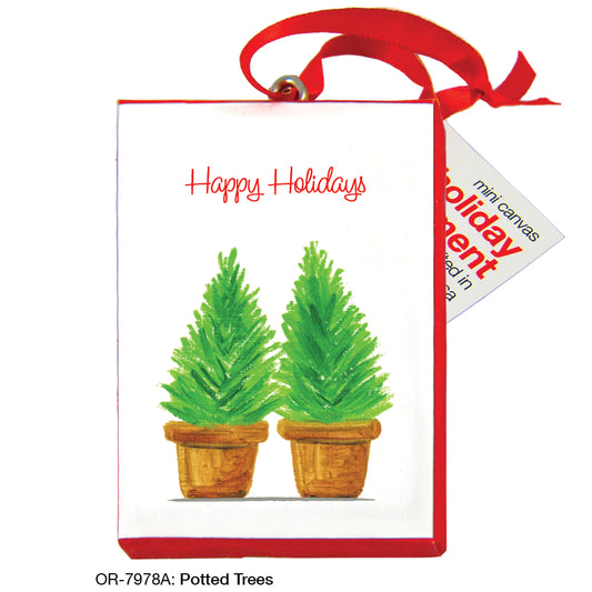 Potted Trees, Ornament (OR-7978A)