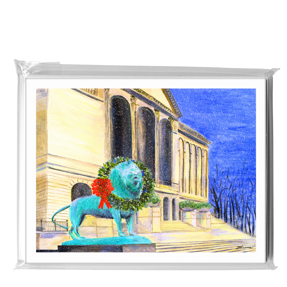 Art Institute With Wreath, Chicago, Greeting Card (7979), A2 8-Pack, printedcanvas.com