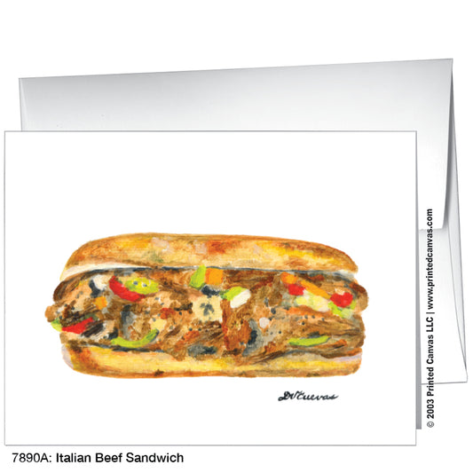 Blue Line Up-Close, Chicago, Greeting Card (#7980A)