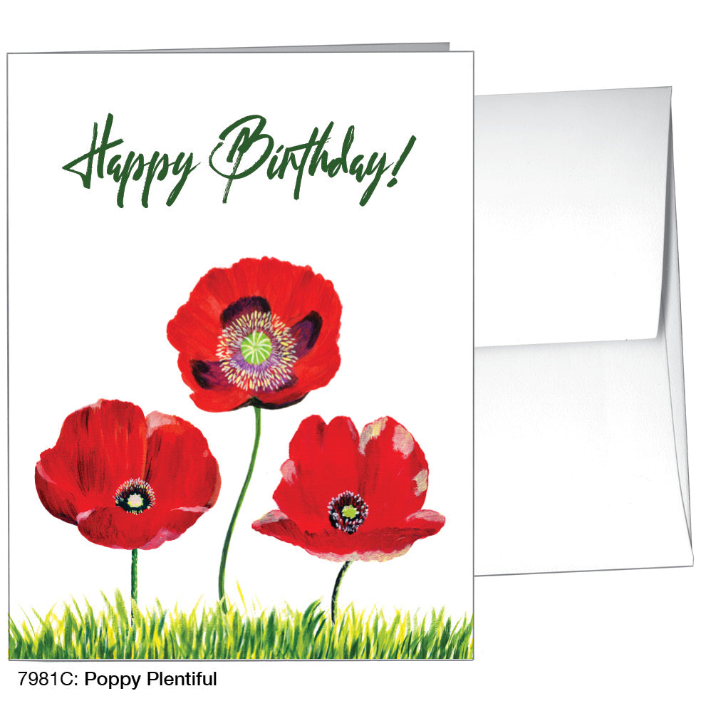 Poppy Plentiful, Greeting Card (7981C)