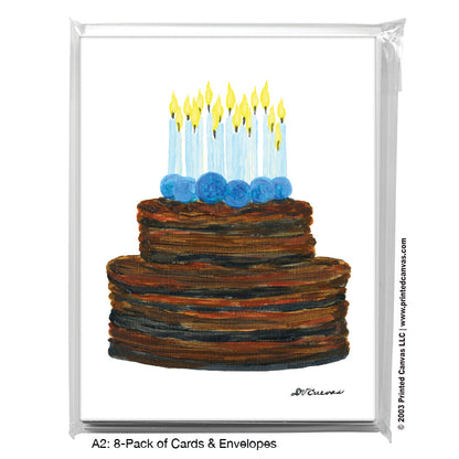 Chocolate Cake, Greeting Card (#7982B)