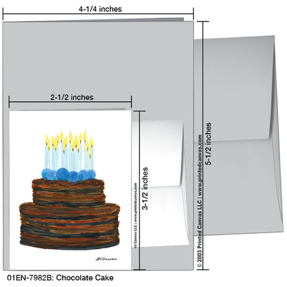 Chocolate Cake, Greeting Card (#7982B)