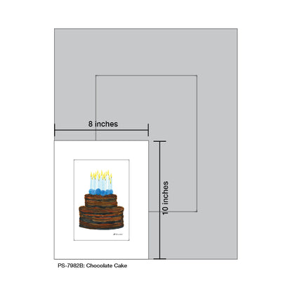 Chocolate Cake, Print (#7982B)