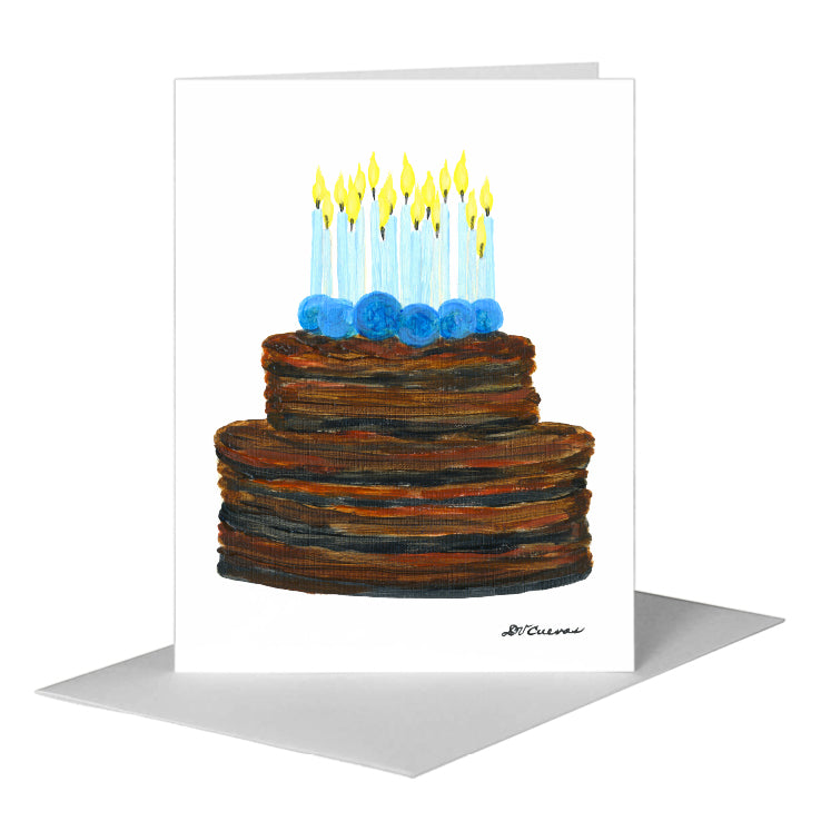 Chocolate Cake, Greeting Card (#7982B) A2 Card Front, www.printedcanvas.com