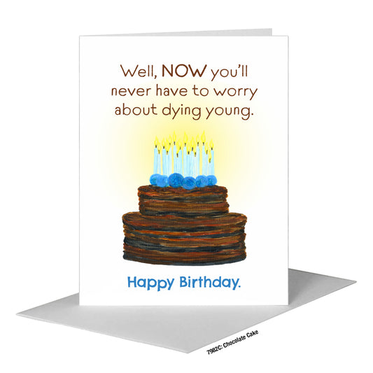 Chocolate Cake, Greeting Card (#7982C)