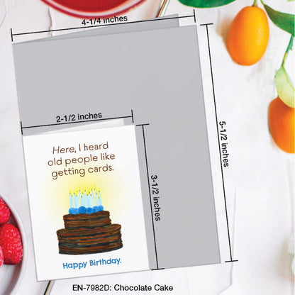 Chocolate Cake, Greeting Card (#7982D)