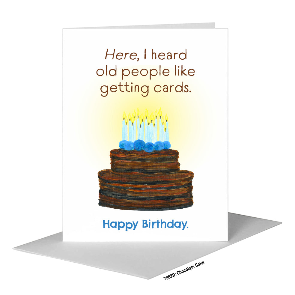Chocolate Cake, Greeting Card (#7982D)